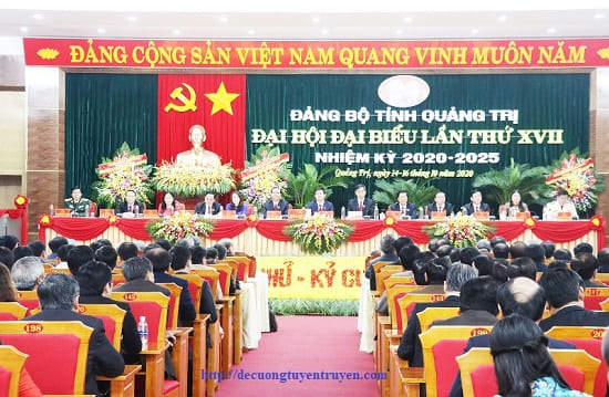 Trắc nghiệm Nghị quyết Đại hội đại biểu Đảng bộ tỉnh Quảng Trị lần thứ 17