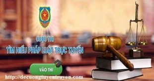 Đáp án cuộc thi trực tuyến tìm hiểu pháp luật Quảng Nam